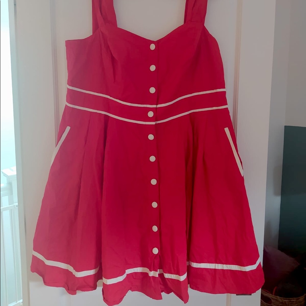 Vintage inspired red dress